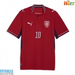 Billiga Tjeckien Patrik Schick #10 Hemmatröja VM 2026 Kortärmad